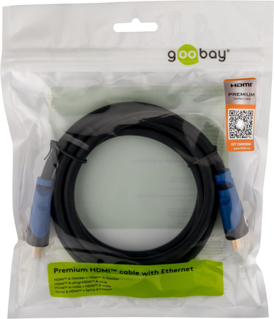 Kabel HDMI 2.0 Goobay Premium 4K 60Hz 2m