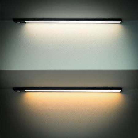 Bezprzewodowa lampa LED Czujnik ruchu 80cm Czarny Outlet B