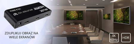 HDMI 1x2-Verteiler SPH-RS102_V20 4K 60 Hz HDR