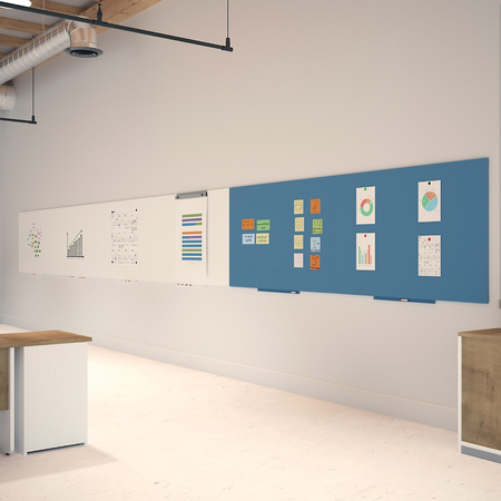 Lakierowana magnetyczna tablica do pisania 75x115cm zielona mocowana na magnes