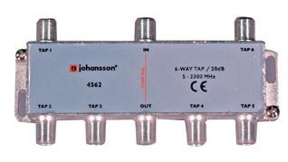 6 WAY TAP 6-Wege-Hahn Johansson 20 dB 4562