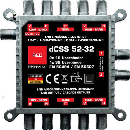 Multischalter dCSS II 52-32 Opticum 2x16UB EVOBOX - zdjęcie 2