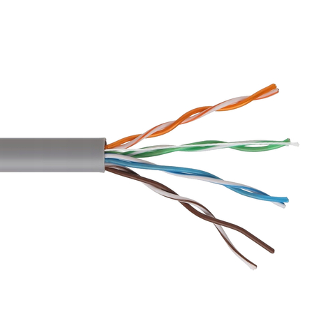 Skrętka DIGITSAT UTP 5e CU 100m wewnętrzna SZARA