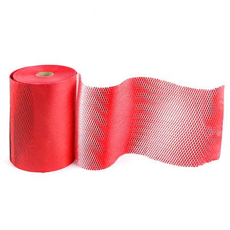 Rot geschnittenes Honigwabenpapier 30cm 100m