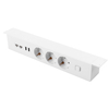 Przedłużacz Podblatowy do Biurka Listwa Zasilajaca USB RJ45 CAT.6 USB Spacetronik SPSU38W_V2