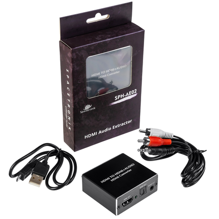 HDMI-HDMI + Audio SPDIF/Jack35 Extraktor SPH-AE02 - zdjęcie 2