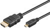 Kabel HDMI - micro HDMI 2.0 4K@60Hz Goobay czarny 3m