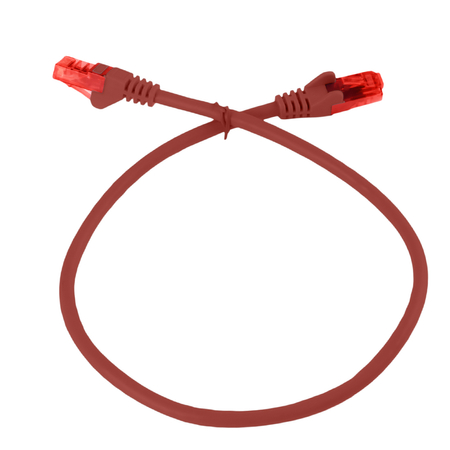 RJ45 CAT 6 U/UTP AWG24 rot 5m Kabel