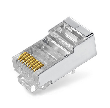 Wtyczki RJ45 przelotowe przezroczyste CAT 6 FTP PT-RJ456FT-1_25 25 szt.