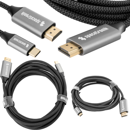 Kabel USB-C 3.1 HDMI 4K Spacetronik KCH-SPA050 5m