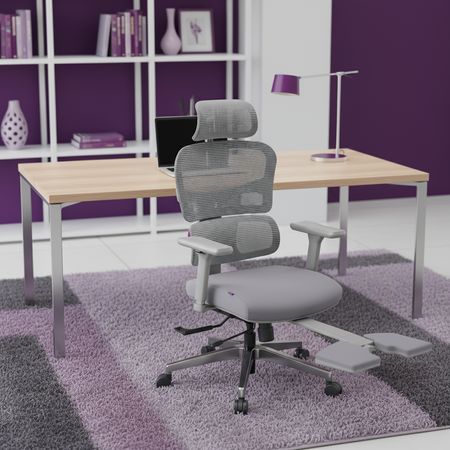 Ergonomiczny fotel Spacetronik LUMBO 44 Szary