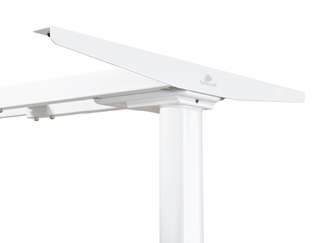 Solidny stelaż do biurka elektrycznego Spacetronik SPE-238O biały z wyświetlaczem OLED i RGB