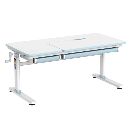 Biurka dla dziecka ręczne Spacetronik XD SPE-X104WA 120x60 cm biały+niebieski OUTLET - zdjęcie 2