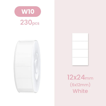 Niimbot D Serie Etiketten 12x24 mm 230 Stück weiß - zdjęcie 2