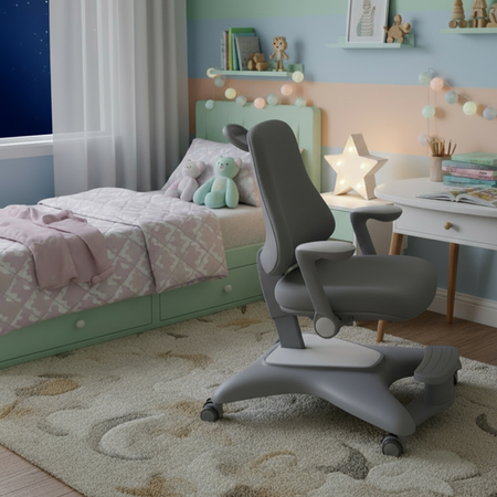 Fotel ergonomiczny dziecięcy Spacetronik SPC-XD13 Szare - zdjęcie 2