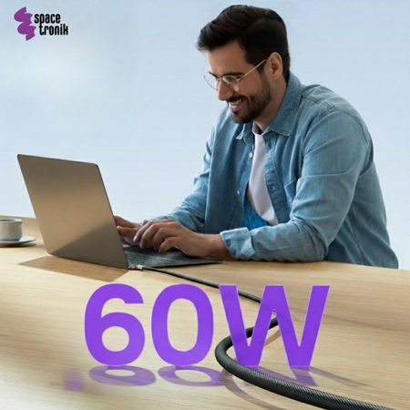 Kabel LED silikonowy USB2.0 do USB-C 2m