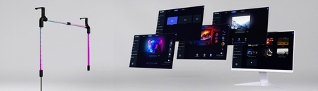 Oświetlenie na tył monitora LED Spacetronik Glow Three 32 cali na PC