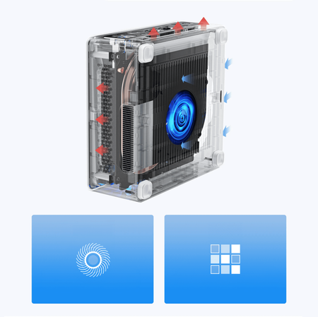 Minisforum PC Intel i7 13700H 32GB DDR5 M.2 1TB – Mini komputer