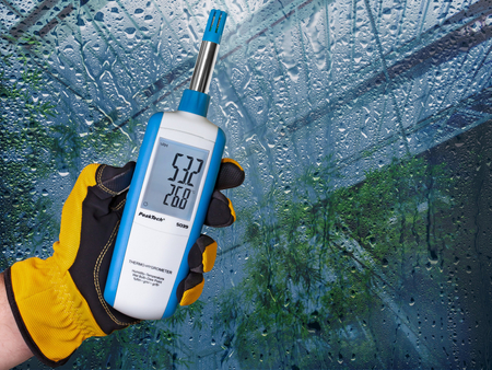 Termohigrometr z punktem rosy i mokrym termometrem PeakTech 5039