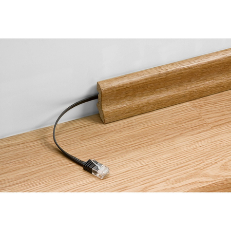 Kabel LAN Patch CAT 6 U/UTP PŁASKI BIAŁY 1,5m