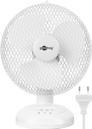 Tischventilator 9" Goobay 30W WHITE