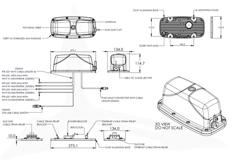 Antena 5w1 WiFi/GPS MIMO4x4 Poynting EPNT-7-V1-02