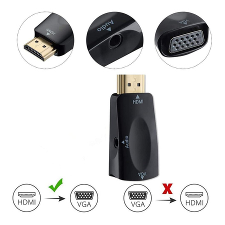HDMI zu VGA + Audio-Konverter SPH-VA03 - zdjęcie 2