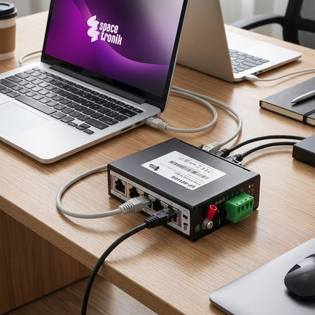 SWITCH 5-portowy SP-SFI105 Przemysłowy