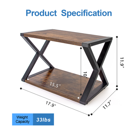 Spacetronik Hugel Monitorständer Schwarz