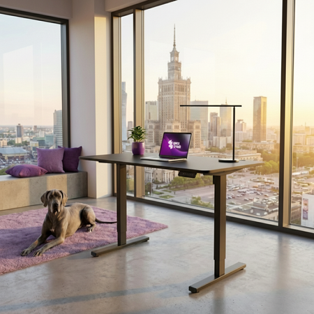 Biurko Elektryczne Regulowane 120x60 SPEO125BB - Czarne