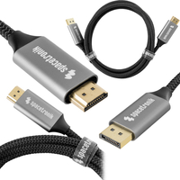 HDMI 4K 60Hz DP Kabel Spacetronik KDH-SPA010 1m