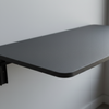 Składane biurko ścienne SPB149B 80×40 cm czarne składane 90°