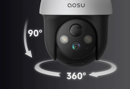 Inteligentna kamera zewnętrzna do monitoringu SMART Wi-Fi 360° Aosu SL-C9L Tuya