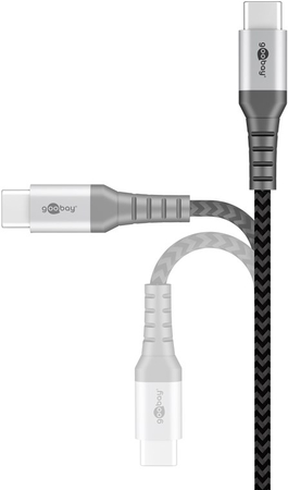 USB-C 2.0 480 Mbps Kabel Goobay TEXTIL 1m - zdjęcie 2