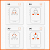 Universal-Reiseadapter 65W 2xPD + 1xQC