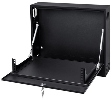 Obudowa RACK 19'' 2U 350 x 130mm CZARNA pionowa