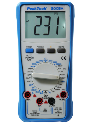 PeakTech 2005A Digital DCV ACV DCA Multimeter