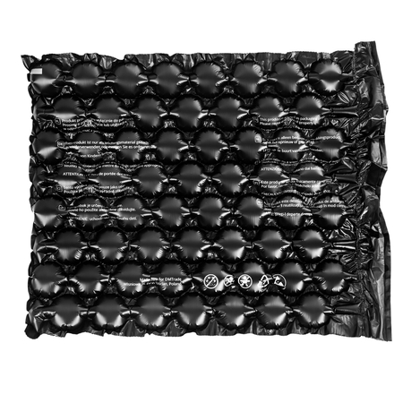 Wypełniacze do paczek antystatyczne maty Bublaki B4033 40x33 cm - 300 mb (czarny neutral - bez logo)