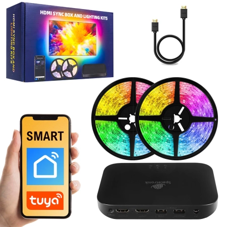 Spacetronik Glow HDMI Farbregler mit LED 4M