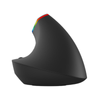 Kabellose vertikale Maus Delux M618C RGB schwarz