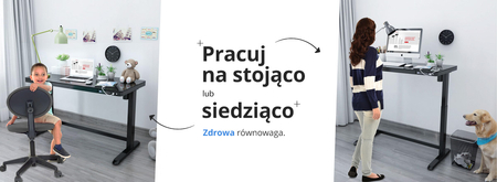 Ergonomiczne biurko Spacetronik SPE-B118BB Astrid