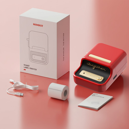 Drukarka etykiet Niimbot B21 PRO czerwona
