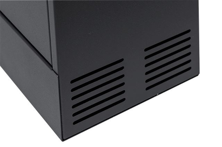 19'' 2U Rackmount-Gehäuse 350x130mm BLACK vertikal