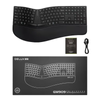 Kabellose ergonomische Tastatur GM909 schwarz