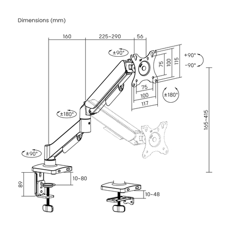 Uchwyt na monitor SPAE111 Outlet A-