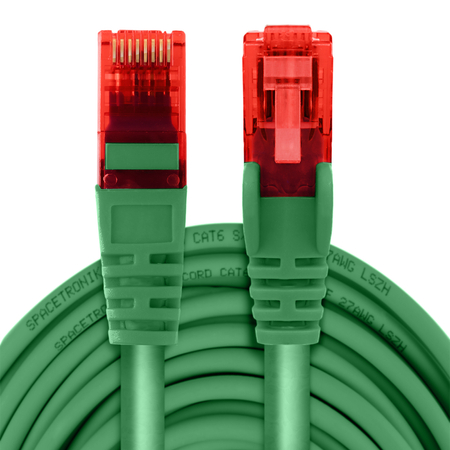 RJ45 CAT 6 U/UTP AWG24 grün 15m Kabel