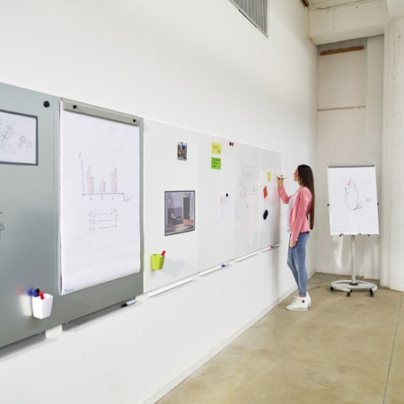 Uchwyt do bloku papieru na tablicę + 20 arkuszy papieru 70gr