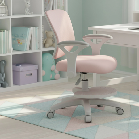 Zestaw biurko elektryczne z krzesłem dla dziewczynki – Spacetronik SPE-X112P
