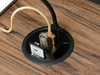Spacetronik runde Tischsteckdose SPS-R0D5B