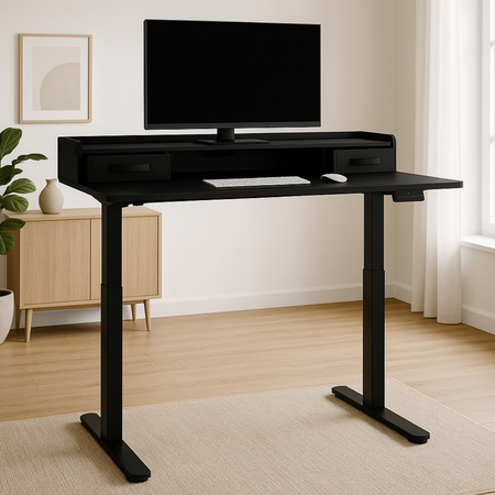 Biurko Elektryczne SPEF134BB 120x60 z Szufladą i USB